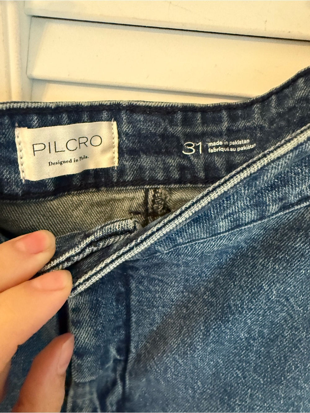 Pilcro Anthropologie Barrel Wide Leg Ankle Cargo Jeans Size 31 Carpenter Grunge - Picture 7 of 8